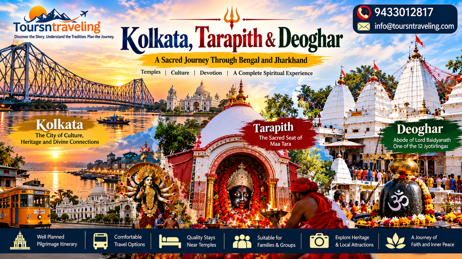 Kolkata, Tarapith & Deoghar pilgrimage tour