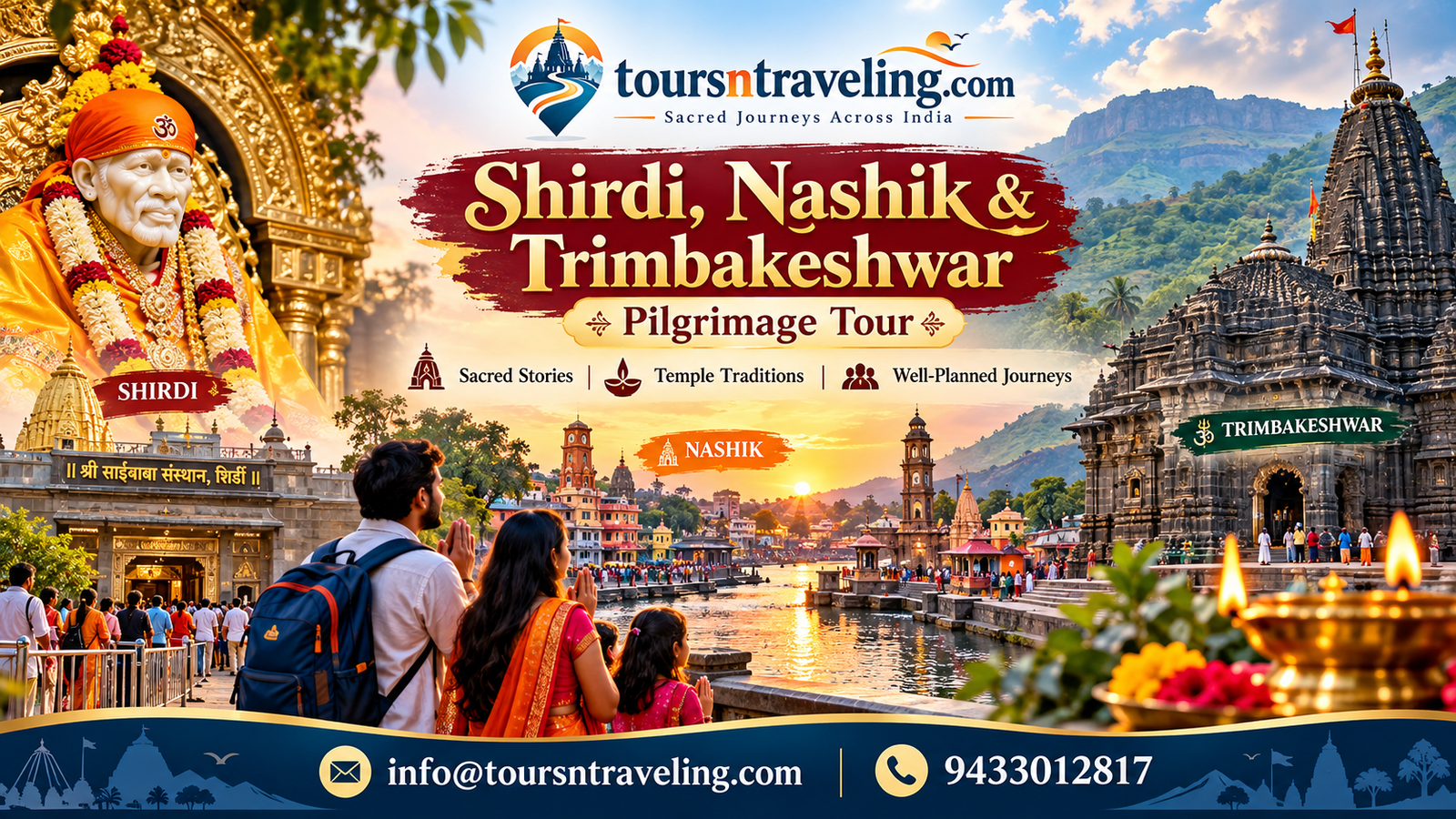 Shirdi, Nashik & Trimbakeshwar pilgrimage tour